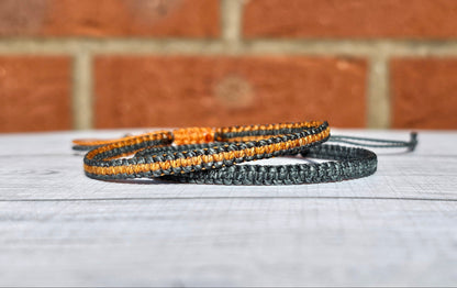 Hand Knotted Macrame Bracelet – Custom Cord Colour Adjustable Bracelet