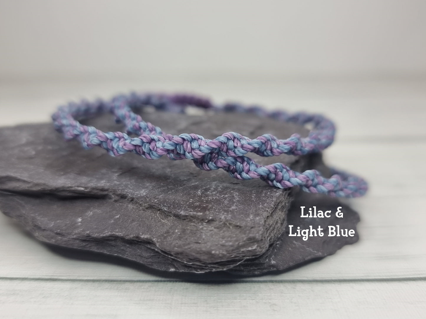 Hand Knotted Macrame Bracelet – Custom Cord Colour Adjustable Bracelet