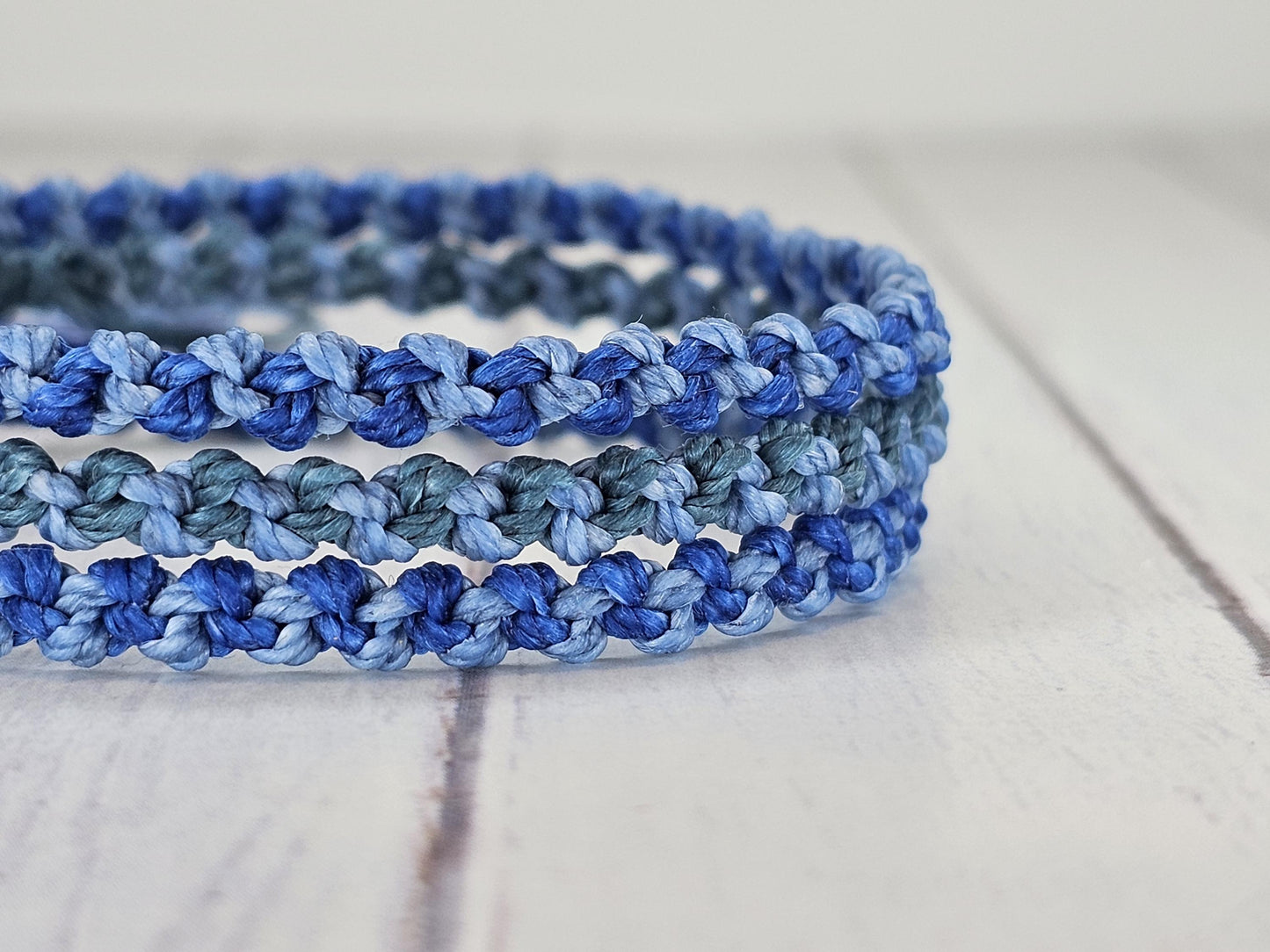 Hand Knotted Macrame Bracelet – Custom Cord Colour Adjustable Bracelet