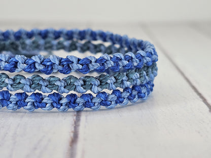 Hand Knotted Macrame Bracelet – Custom Cord Colour Adjustable Bracelet