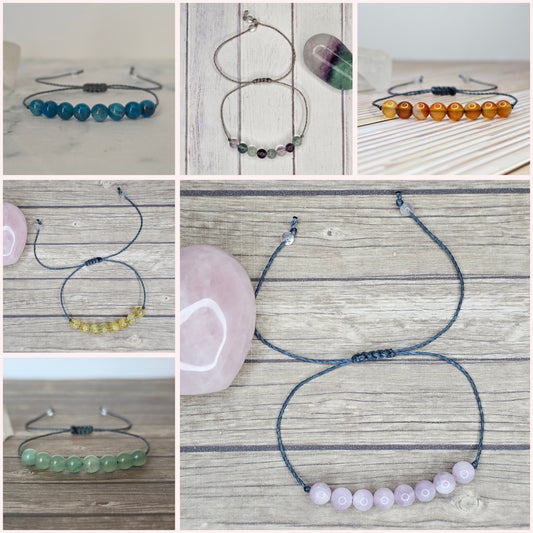 Meditation Crystal Bracelet - Choose Your Gemstone Self Love Bracelet