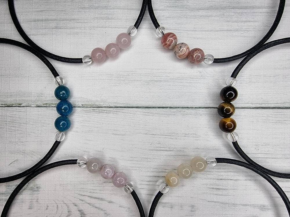 Memory Wire Crystal Bracelet - Choose Your Gemstone Wrap Bracelet