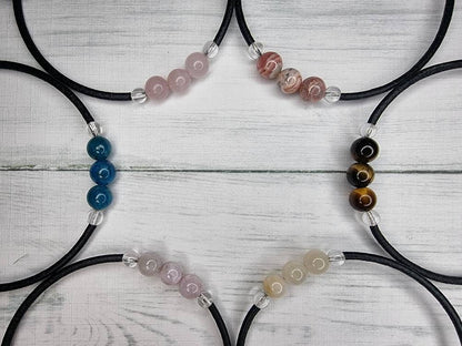Memory Wire Crystal Bracelet - Choose Your Gemstone Wrap Bracelet