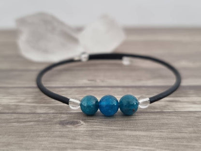 Memory Wire Crystal Bracelet - Choose Your Gemstone Wrap Bracelet