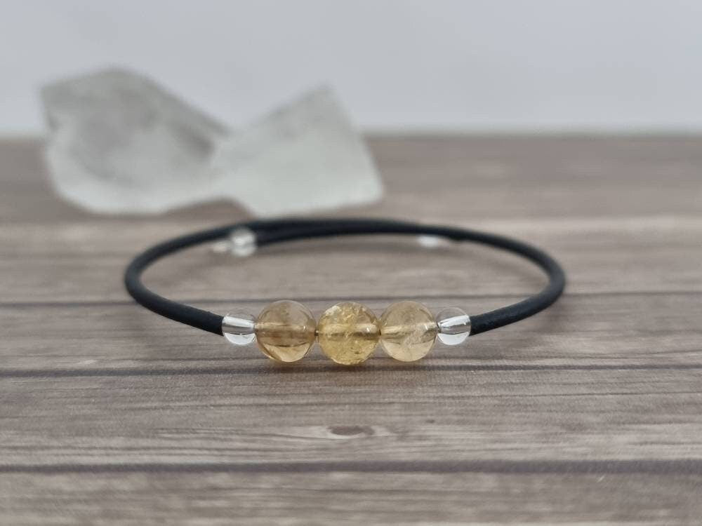 Memory Wire Crystal Bracelet - Choose Your Gemstone Wrap Bracelet
