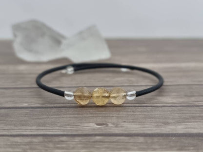 Memory Wire Crystal Bracelet - Choose Your Gemstone Wrap Bracelet