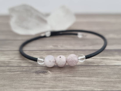 Memory Wire Crystal Bracelet - Choose Your Gemstone Wrap Bracelet