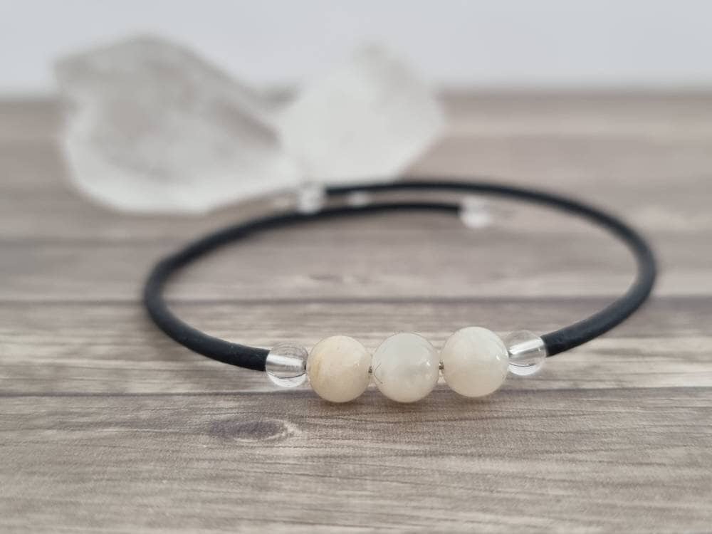 Memory Wire Crystal Bracelet - Choose Your Gemstone Wrap Bracelet