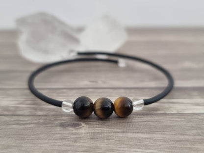Memory Wire Crystal Bracelet - Choose Your Gemstone Wrap Bracelet